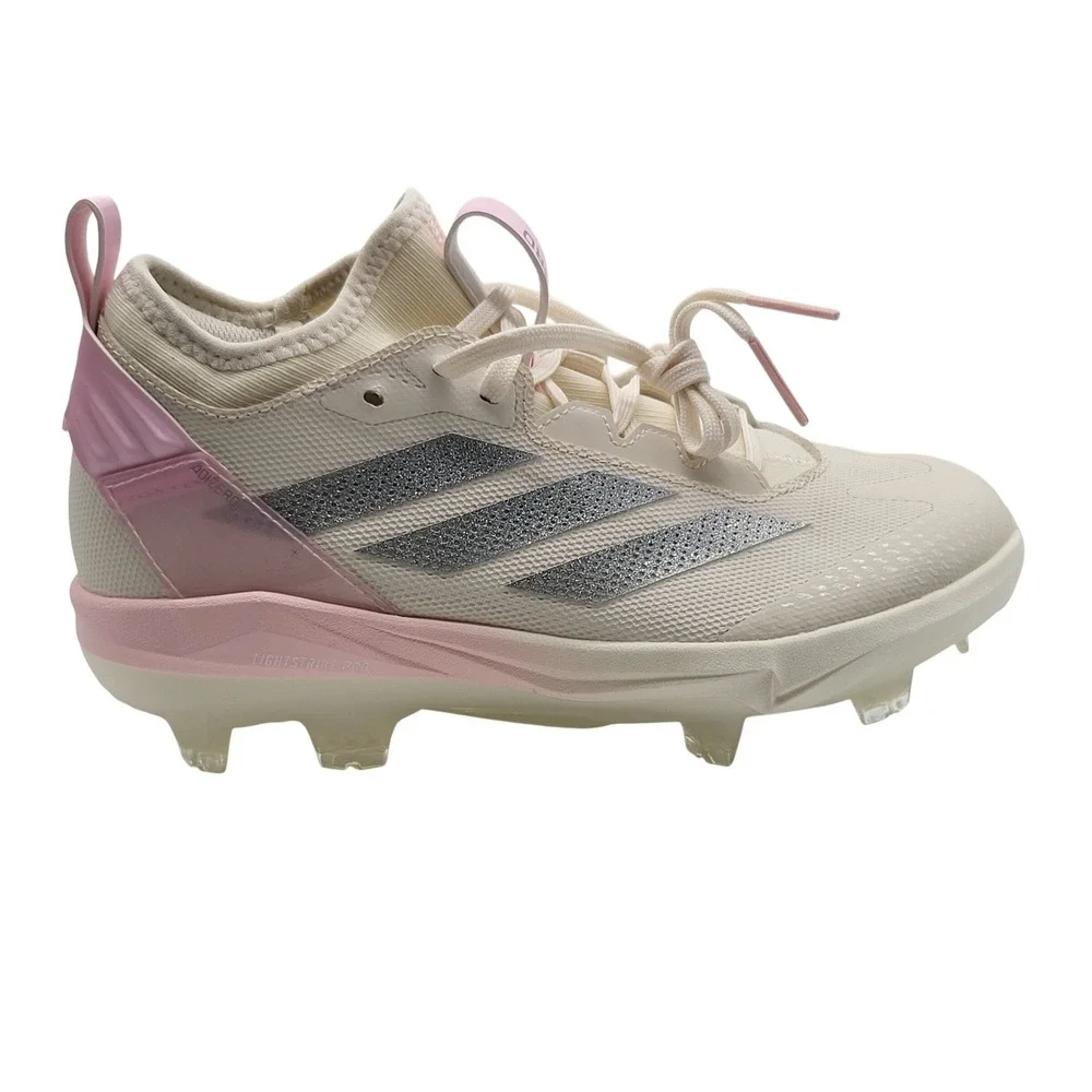 adidas Adizero Instinct+ TPU 2.0‎ Women Size 6 Softball Cleats JH6769 White Pink